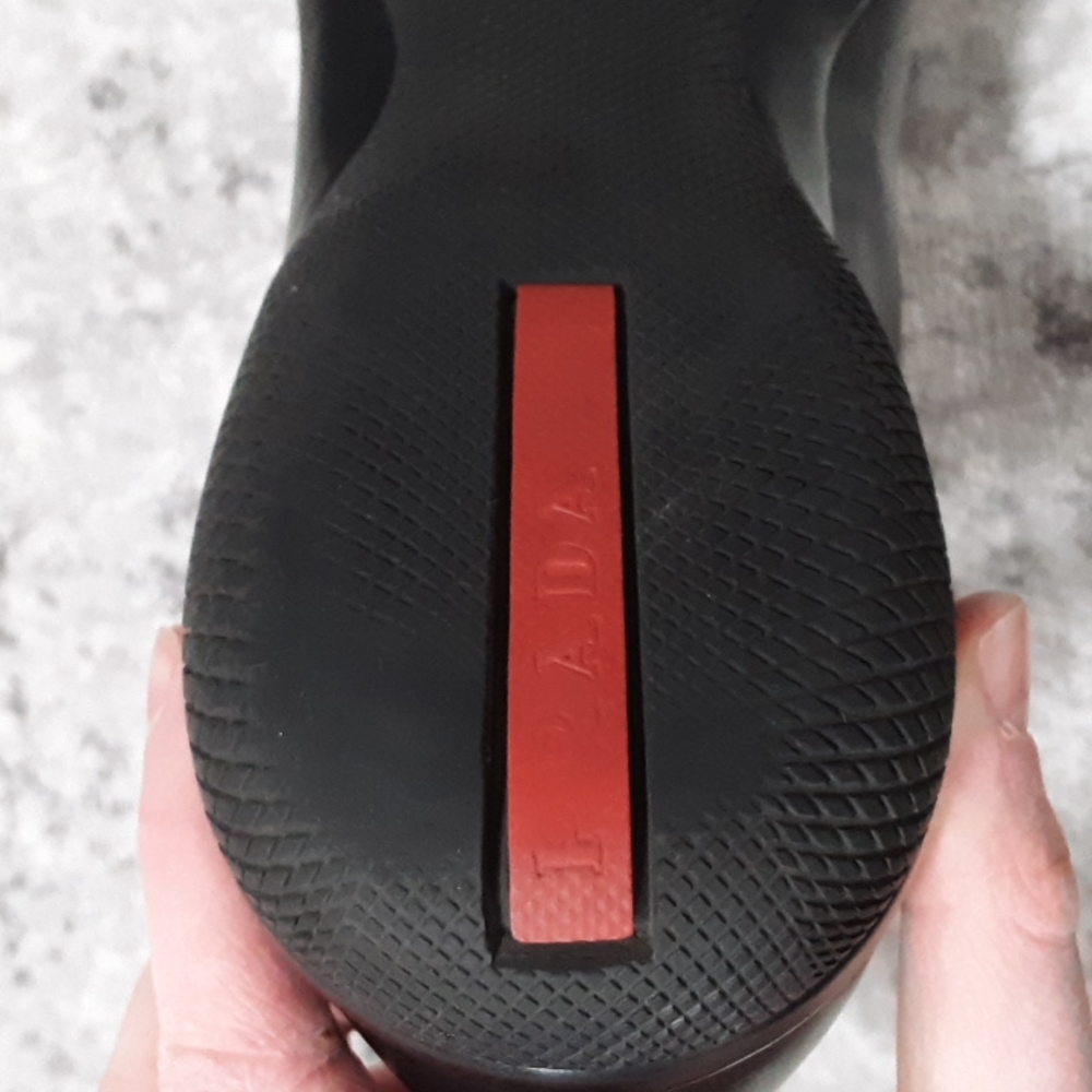 🔥🔥PRADA Men's logo loafers black size 8 US MSRP $695🔥🔥 - Picture 11 of 11